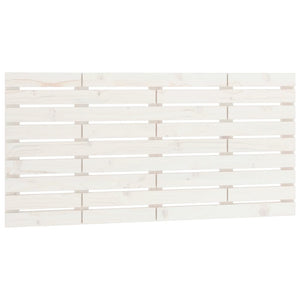 Wand Kopfteil Weiß 126cm Kiefer Massivholz