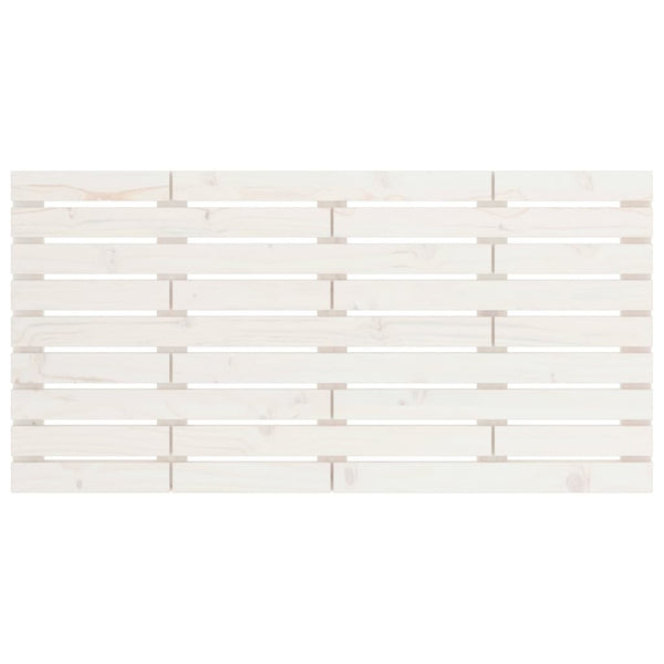 Wand Kopfteil Weiß 126cm Kiefer Massivholz