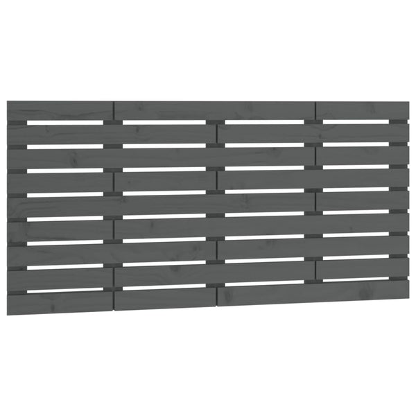 Graues Wand-Kopfteil 146cm Kiefer Massivholz