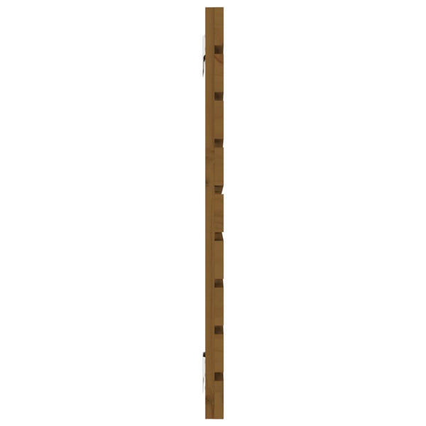 Wand Kopfteil Honigbraun 146cm Massivholz