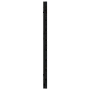 Schwarzes Wand-Kopfteil 146cm Kiefer Massivholz