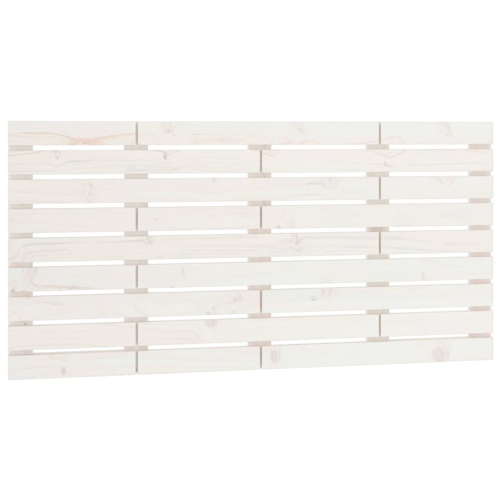 vidaXL Tête de lit murale Blanc 156x3x63 cm Bois de pin massif