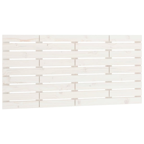 Wand Kopfteil Weiß 156cm Massivholz