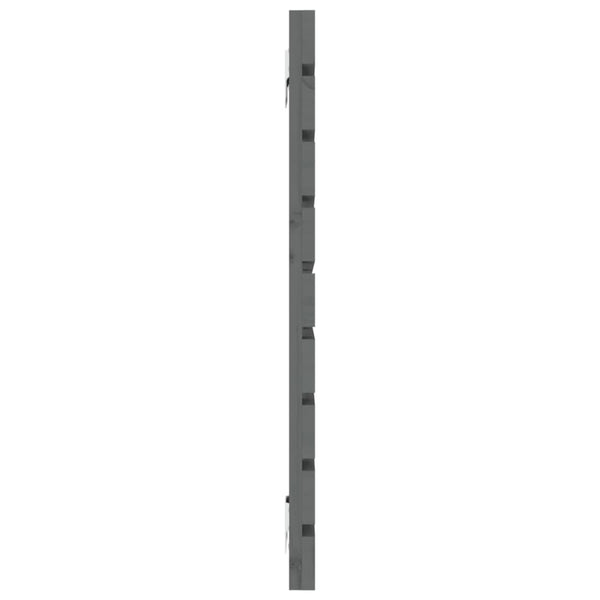 Wand Kopfteil Grau 156cm Massivholz