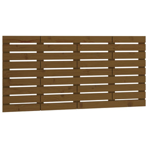 Wand Kopfteil Honigbraun 156cm Massivholz
