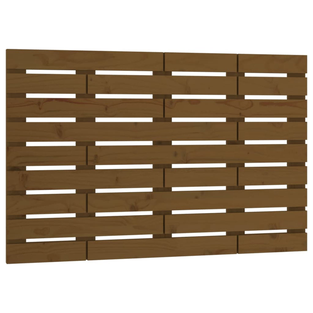 vidaXL Tête de lit murale marron miel 81x3x63 cm Bois de pin massif