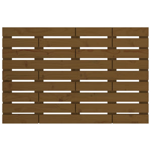 Wand Kopfteil Honigbraun Massivholz Kiefer 81cm