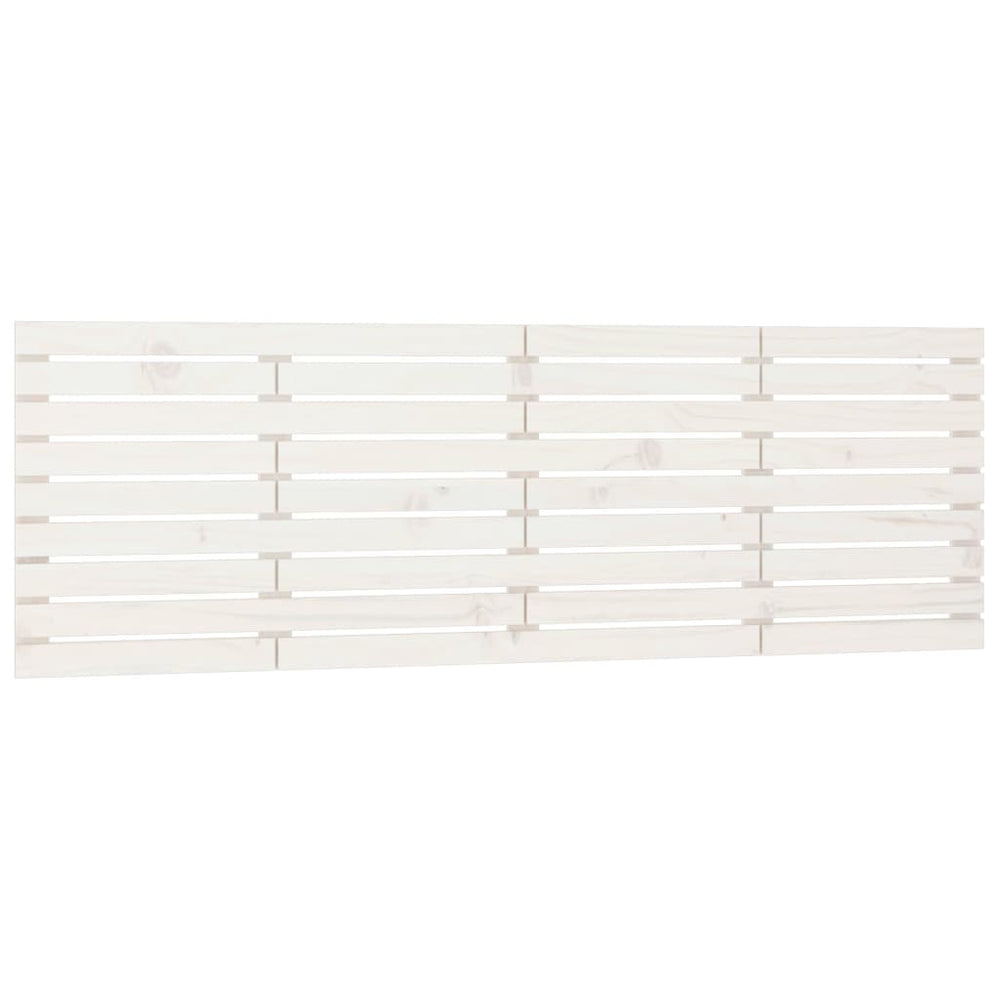 vidaXL Tête de lit murale Blanc 166x3x63 cm Bois de pin massif