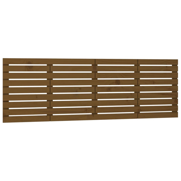 Wand Kopfteil Honigbraun 166cm Massivholz