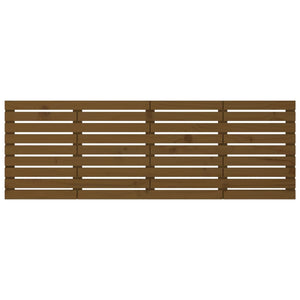 Wand Kopfteil Honigbraun 166cm Massivholz