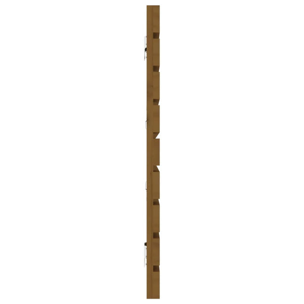Wand Kopfteil Honigbraun 166cm Massivholz