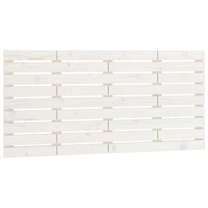 vidaXL Tête de lit murale Blanc 141x3x63 cm Bois de pin massif