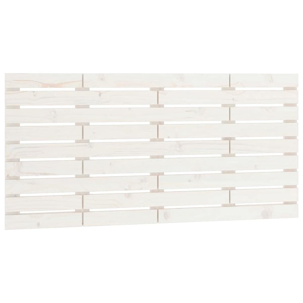 vidaXL Tête de lit murale Blanc 141x3x63 cm Bois de pin massif