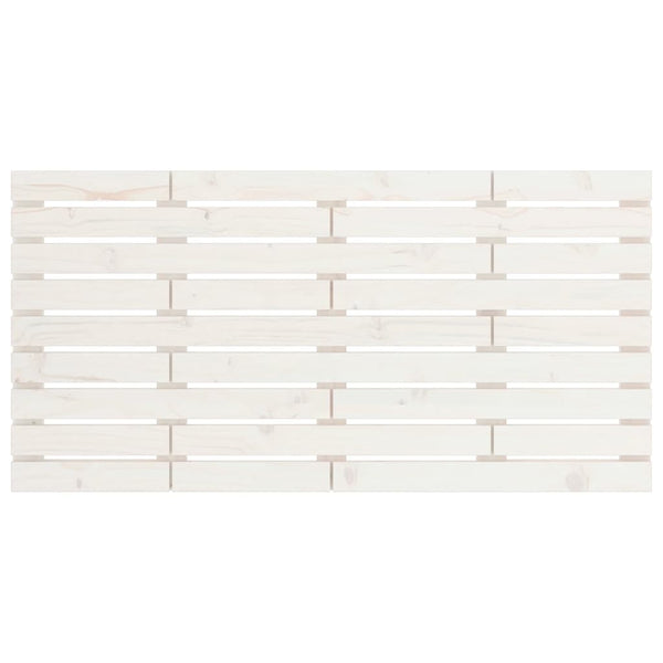 vidaXL Tête de lit murale Blanc 141x3x63 cm Bois de pin massif