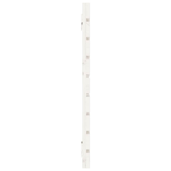 vidaXL Tête de lit murale Blanc 141x3x63 cm Bois de pin massif