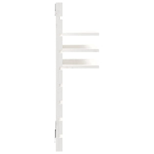 Wand-Nachttische 2er Set, Kiefer Massivholz, Weiß