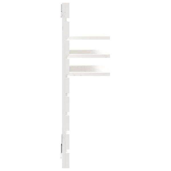 Wand-Nachttische 2er Set, Kiefer Massivholz, Weiß