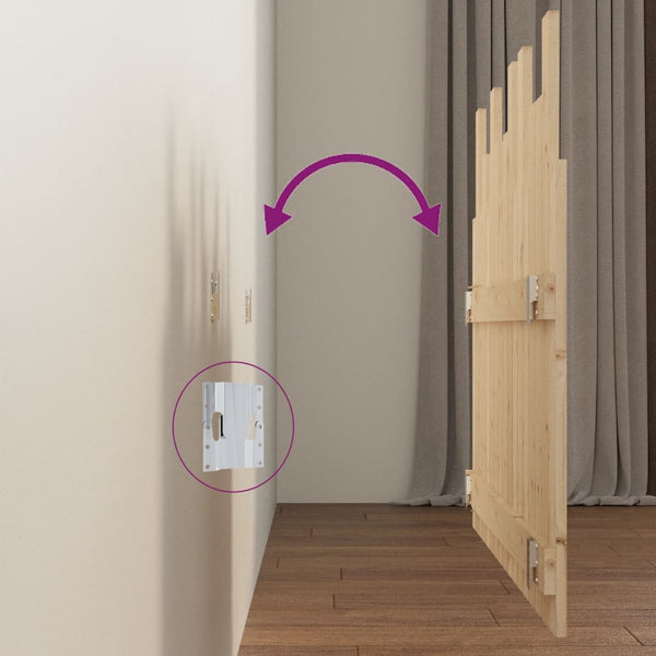 Wand Kopfteil 108cm Kiefer Massivholz