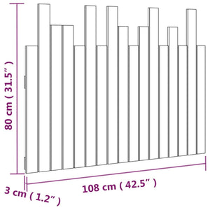 Wand Kopfteil 108cm Kiefer Massivholz