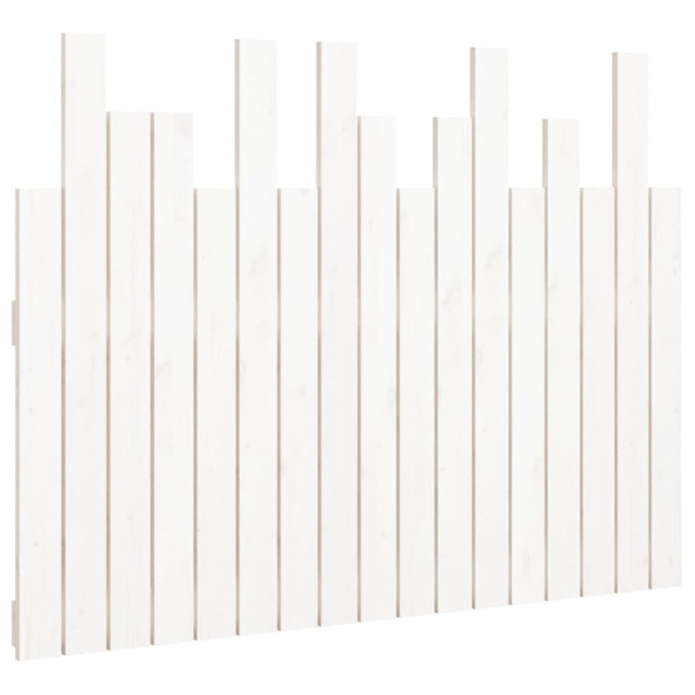 vidaXL Tête de lit murale Blanc 108x3x80 cm Bois de pin massif
