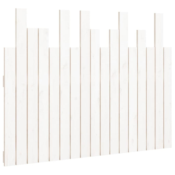 vidaXL Tête de lit murale Blanc 108x3x80 cm Bois de pin massif