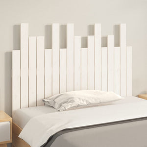 vidaXL Tête de lit murale Blanc 108x3x80 cm Bois de pin massif