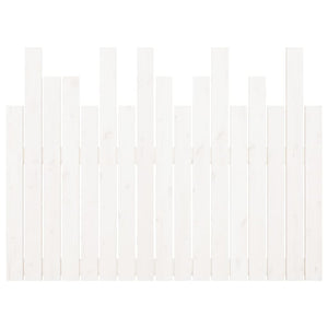 vidaXL Tête de lit murale Blanc 108x3x80 cm Bois de pin massif