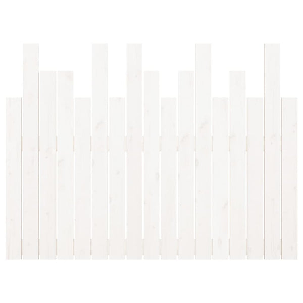 vidaXL Tête de lit murale Blanc 108x3x80 cm Bois de pin massif