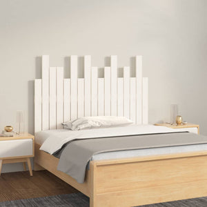vidaXL Tête de lit murale Blanc 108x3x80 cm Bois de pin massif