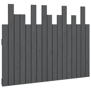 Wand Kopfteil Grau 108cm Kiefer Massivholz