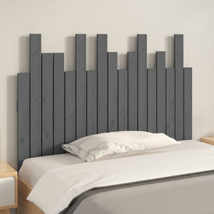 Wand Kopfteil Grau 108cm Kiefer Massivholz