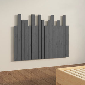 Wand Kopfteil Grau 108cm Kiefer Massivholz