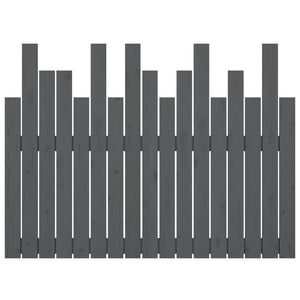 Wand Kopfteil Grau 108cm Kiefer Massivholz