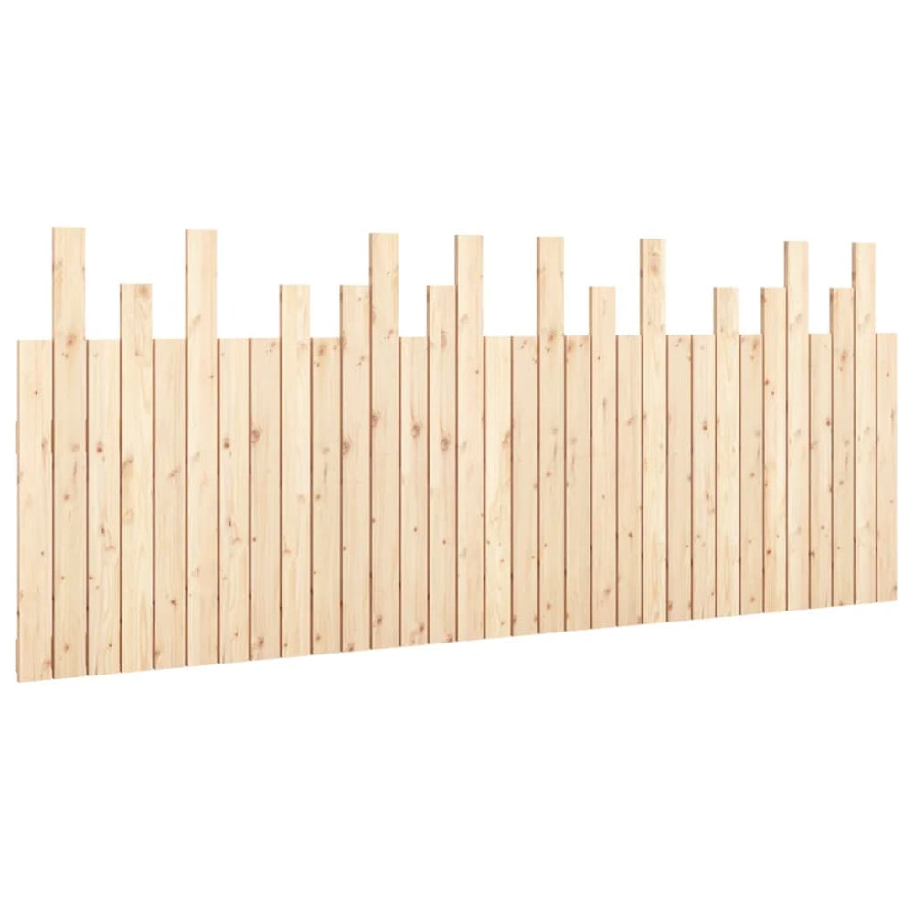 vidaXL Tête de lit murale 204x3x80 cm Bois de pin massif
