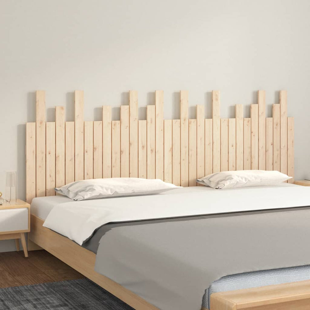 vidaXL Tête de lit murale 204x3x80 cm Bois de pin massif