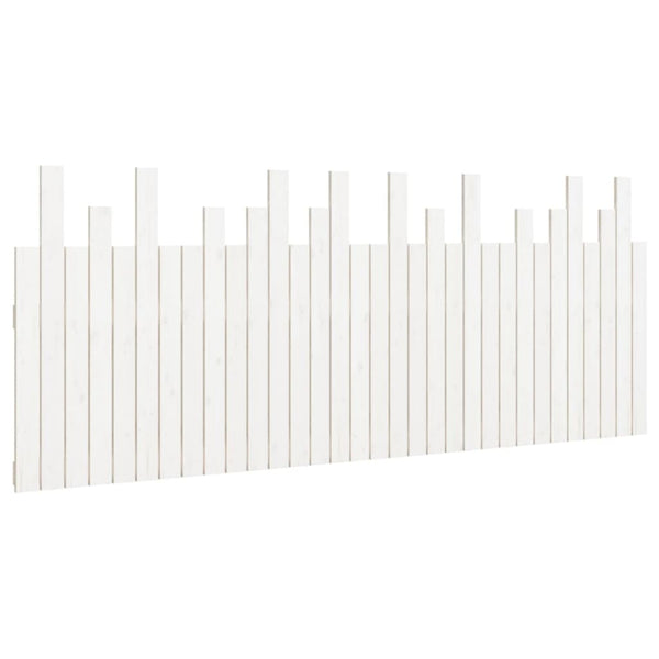 Wand Kopfteil Weiß 204cm Kiefer Massivholz