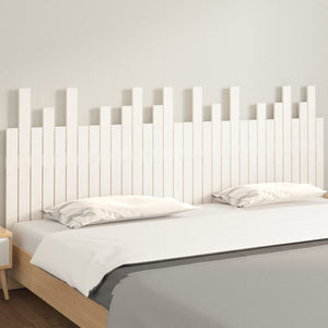 Wand Kopfteil Weiß 204cm Kiefer Massivholz