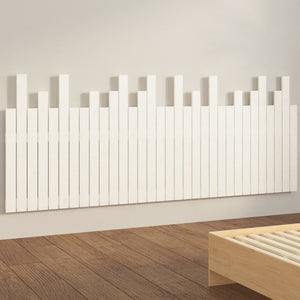 Wand Kopfteil Weiß 204cm Kiefer Massivholz