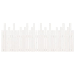 Wand Kopfteil Weiß 204cm Kiefer Massivholz