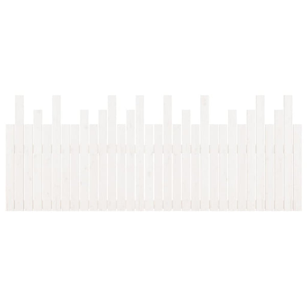 Wand Kopfteil Weiß 204cm Kiefer Massivholz