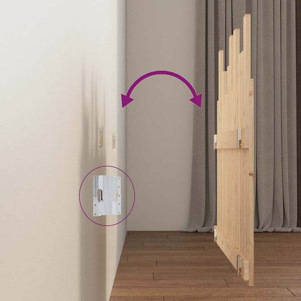Wand Kopfteil 95,5cm Kiefer Massivholz