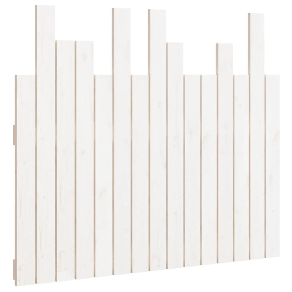vidaXL Tête de lit murale Blanc 95,5x3x80 cm Bois de pin massif
