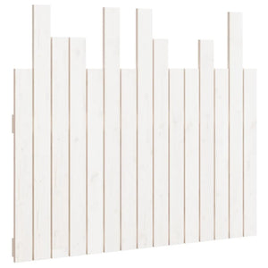 vidaXL Tête de lit murale Blanc 95,5x3x80 cm Bois de pin massif