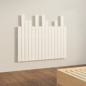 vidaXL Tête de lit murale Blanc 95,5x3x80 cm Bois de pin massif