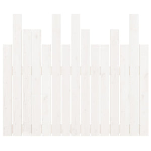vidaXL Tête de lit murale Blanc 95,5x3x80 cm Bois de pin massif