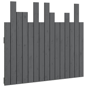 Graues Wand-Kopfteil 95,5cm Kiefer Massivholz