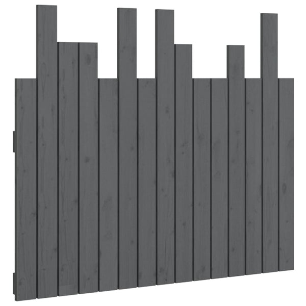 Graues Wand-Kopfteil 95,5cm Kiefer Massivholz