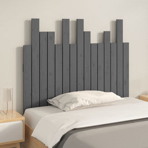 Graues Wand-Kopfteil 95,5cm Kiefer Massivholz