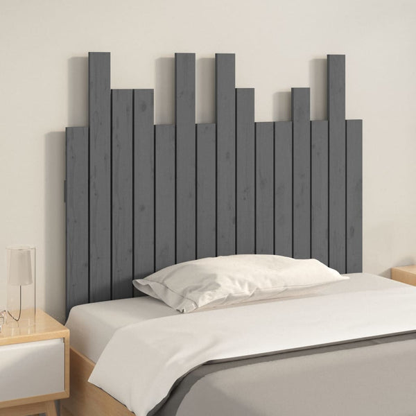 Graues Wand-Kopfteil 95,5cm Kiefer Massivholz