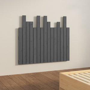 Graues Wand-Kopfteil 95,5cm Kiefer Massivholz